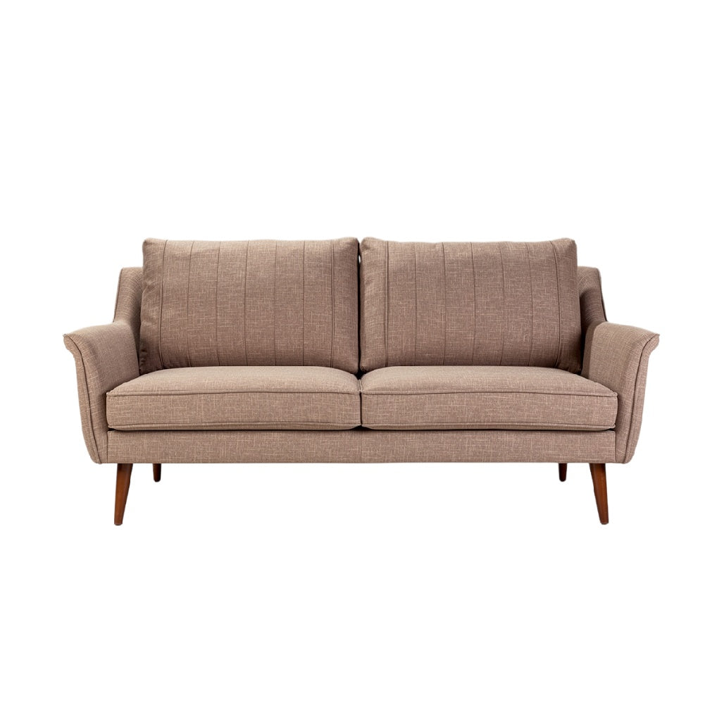 **Sofa w stylu skandynawskim z tapicerk? w odcieniu be?owym**