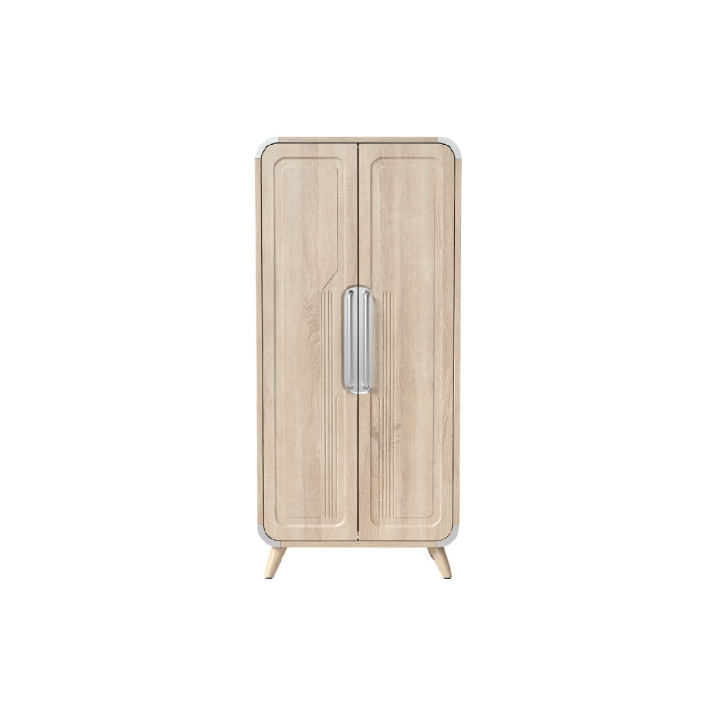 Nowoczesna szafa drewniana z dwoma drzwiami ¨C design skandynawski**